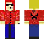 red hoodie man