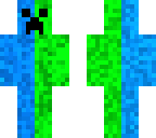 two collored creaper_green blue