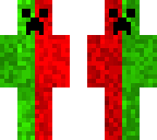 two collored creaper_green red