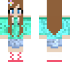 aqua hoodie girl