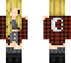 blonde chibi plaid