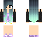 blue haired girl
