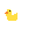 cute duck - pixel art