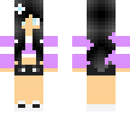 cute purple and black girl