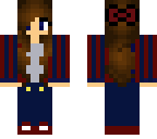 cute red and blue tomboy