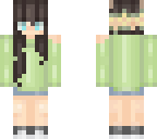 green sweater
