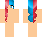 half red half blue skin base