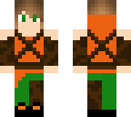 orange and green boy
