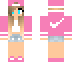 pink nike girl