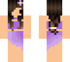 purple beach girl
