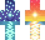sunset and night
