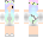 chibi white cat girl summer