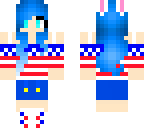 cute 4th of july bunny girl