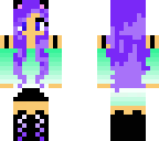 girl with purple hair
