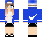 blue nike girl