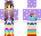 rainbow cute girl 