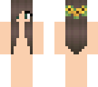 skin base with flower crown
