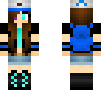 pokemon girl with purple and blue eyes