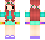 summer cat girl chibi derp red hair
