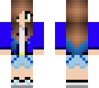 blue dyed tips girl