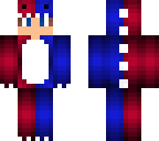 blue and red dinosaur- request