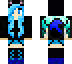 blue eyed wolf dragon girl