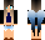 blue girl with wings