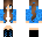 blue ponytail girl