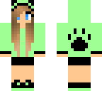 green teen girl