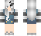 grey - striped shirt w overalls