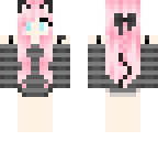 pink hair kitty girl