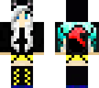 rainbow wolf dragon girl