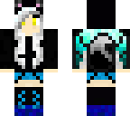 wolf dragon girl white tail