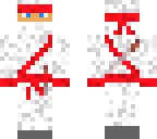 a white-red ninja