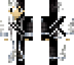 black and white kirito