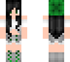 cute green girl