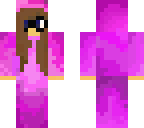 cute pink girl with glasses