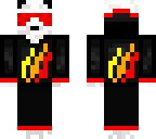 fire burning panda
