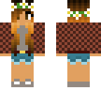 flannel sweater with flower crown