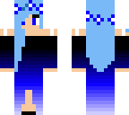 little carly blue dress blue hair