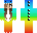 rainbow dino girl