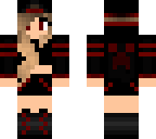 red and black girl