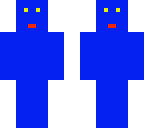 blau mit gesicht