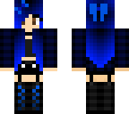 blue goth girl