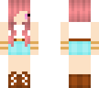 chibi camp girl pink hair and eyes