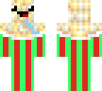 green and red popcorn