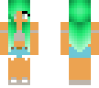 mint green girl