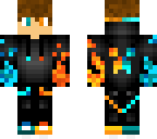 orange and blue fire