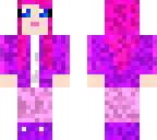 pink hair girl 