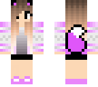 pink natural ombre wolf girl
